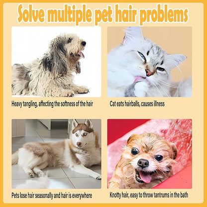 4Pcs Pet Knotting Comb, Multifunctional Dog Comb for Dog,Knotting Comb for Cat,Cat Massage Hair Removal Comb,Grooming Comb for Cat Remove Tangled and Loose Hair