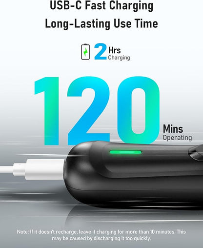 Dog Paw Trimmer with LED Light, Rechargeable Cordless Dog Clippers with Wider Blade for Grooming Pet's Paw Pad, Low Noise 2 Speed Electric Cat Hair Shaver for Small Areas