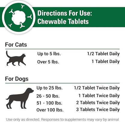 Vet Classics CAS Options Extra Strength Immune Support for Dogs, Cats – Pet Health Supplement, Dog Antioxidant Care – Extra-Strength Dog Supplement Formula – 120 Chewable Tablets