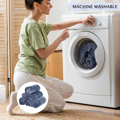 BVAGSS 6 Pack Small Dog Blanket, Super Soft Warm Pet Cover Blankets, Wheat Ears Print Puppy Fleece Flannel Blanket for Small Medium Dogs and Cats MW003