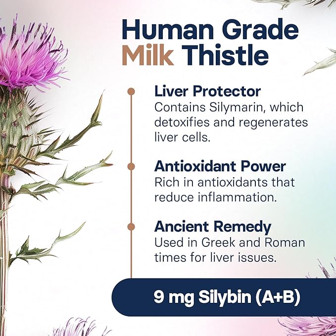 Liver Health Supplement for Cats - Milk Thistle for Cats Liver Support with S-Adenosylmethionine (Same) & Silybin - 30 Tablets