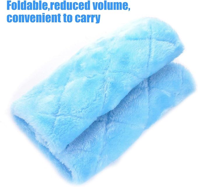 Winter Warm Bird Nest House Shed Hut Hanging Hammock Finch Cage Plush Fluffy Birds Hut Hideaway for Hamster Parrot Macaw Budgies Eclectus Parakeet Cockatiels Cockatoo Lovebird (L, Blue)