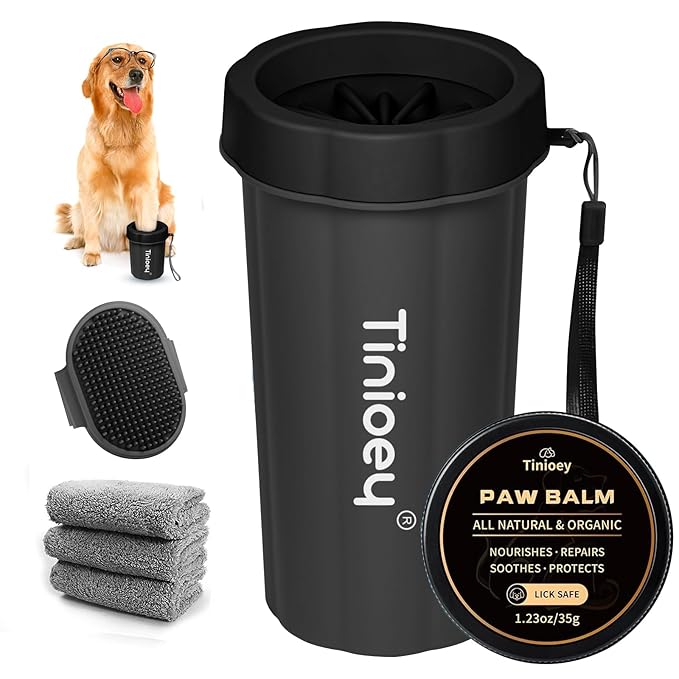 Dog Paw Cleaner for Large Dogs, Dog Paw Washer, Muddy Paw Cleaner, Pet Foot Cleaner, Dog Paw Protector Kit