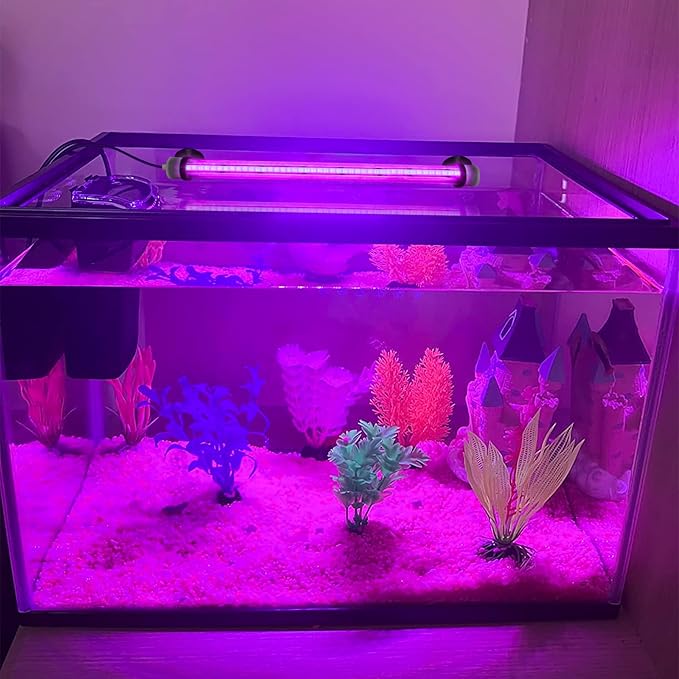 Submersible Aquarium Light for Fish Tank: Full Spectrum Aquarium Plant Light with Dimming Colors Change - 5in Underwater Fish Tank Light with Remote and Suction for 5 gallon Saltwater Freshwater Tanks