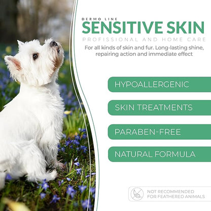 Sensitive Skin Hypoallergenic Conditioner for Pets - Fur Detangling, Nourishment & Hydration, All Ages Pet Grooming Products, Horse, Cat Dog Bath Supplies - Vegan, Paraben-Free - 10.6oz - PUREZA PET