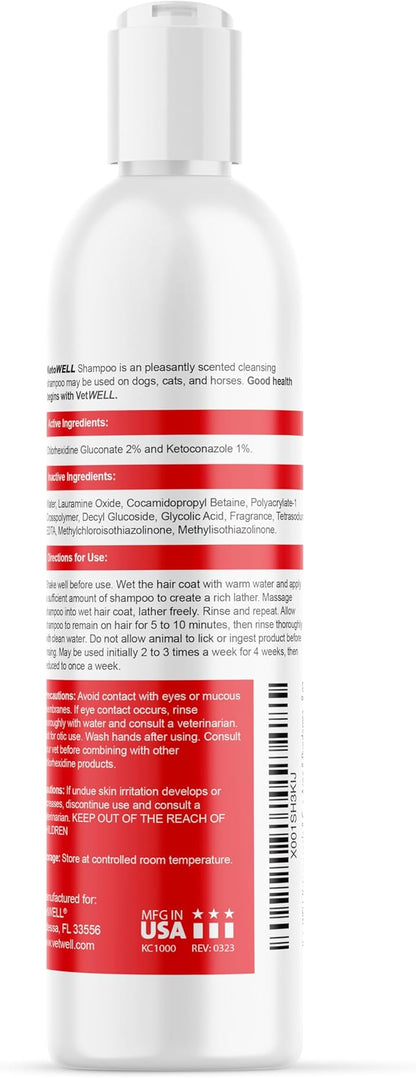 KetoWELL Topical Shampoo for Dogs & Cats - 8 oz