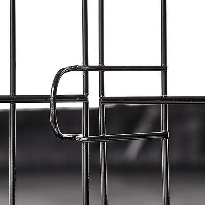 Amazon Basics Leakproof Canvas Bottom Guinea Pig Pet Cage with Divider Set, Black, 47.6"L x 24.2"W x 14.0"H