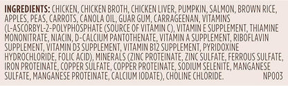 Nutrish Gentle Digestion Premium Paté Wet Dog Food, Real Chicken, Pumpkin & Salmon Recipe, 13 oz. Can, 12 Count (Rachael Ray)