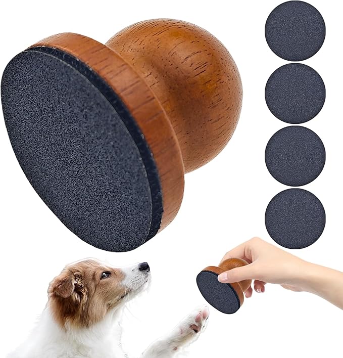 Dog Nail File with 4Pcs Replaceable Sandpaper, Dog Scratch Pad for Nails Stress-Free Nail Filing for Dogs Mini Nail Scratch Board for Dog