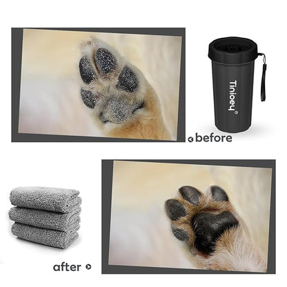 Dog Paw Cleaner for Large Dogs, Dog Paw Washer, Muddy Paw Cleaner, Pet Foot Cleaner, Dog Paw Protector Kit