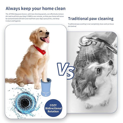 Dog Paw Cleanerï¼_utomatic paw cleaner For dogs, Type-c Charging, Designed For Small To Medium Sized Dogs ï¼_asy To Carryï¼_eeps Homes Clean (blue)