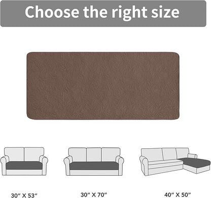 Easy-Going Waterproof Dog Bed Cover Reversible Leak Proof Pet Blanket Replacement Mat for Furniture Washable Couch Cover Sofa Cover for Dogs Cat(30x70 Inch, Brown/Beige)