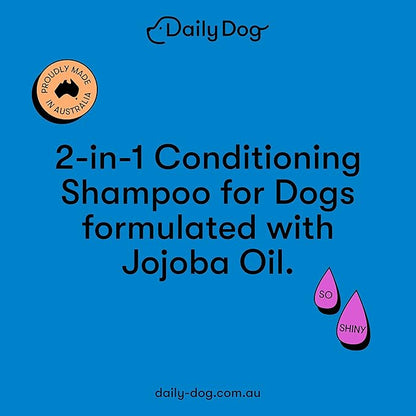 Conditioning Shampoo with Melon Fragrance & Jojoba Oil - Natural Dog Shampoo, Deep Wash to Clean, Condition & Protect Sensitive Skin - 500ml