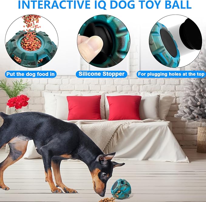 Yipetor Dog Toy, Frozen Treat Toy, Treat Dispensing Dog Toy, Puppy Small Medium Chew Toy, Freezable Fillable Rubber Dog Toys, I Reduces Anxiety I Dog Treat Dispenser I Interactive Dog Puzzle Toy