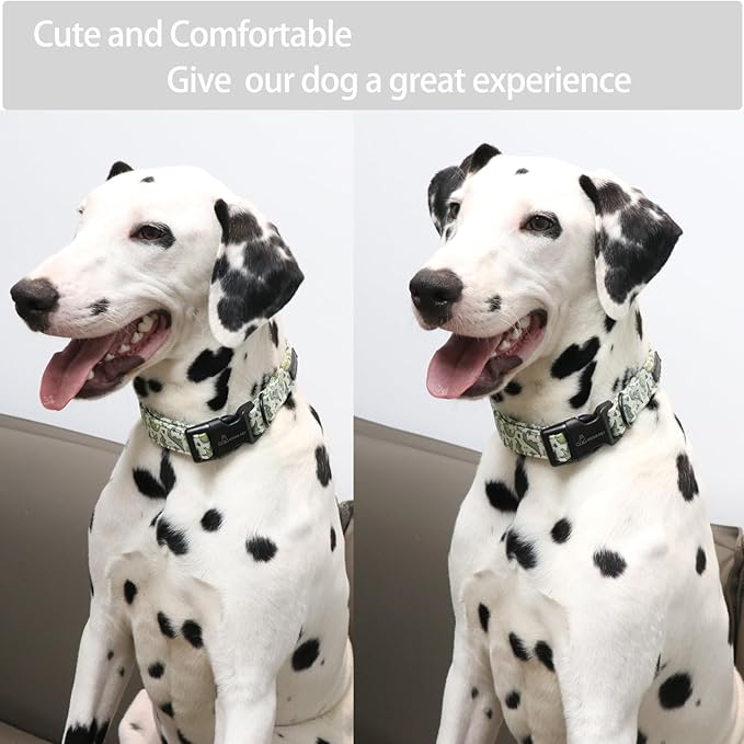 ARING PET Dinosaur Dog Collar-Cute Dog Collar for Small Dogs, Adjustable Comfortable Cotton Boy Dog Collars for Small Medium Large Dogs, Small