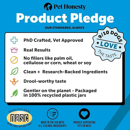 Pet Honesty Hemp Calming Fresh Sticks - Dental Sticks for Dogs - Natural Dental Chews, Calming Support for Dogs, Reduce Hyperactivity and Anxiety, Freshen Dog Breath, Reduce Plaque + Tartar - (30 ct)