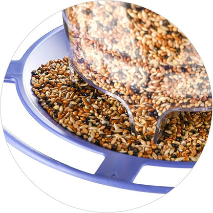 Bird Feeder Outdoor Hanging for Wild Bird Seed, Purple