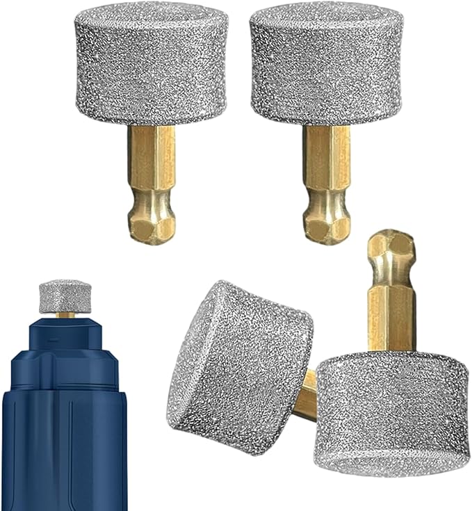 Dog Nail Grinder Replacement Head, 4 Pack Pet Nail Grinder Diamond Tip Replacement Professional Dog Claw Smoothing Grinder Bits, Safe and Painless Replaceable Diamond Nail Grinder Tips