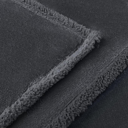 Luciphia Waterproof Bed Blanket Washable,Soft Sherpa Fleece Puppy Reversible Throw Blankets for Small Medium Dog Cat,Furniture Cover Protector Couch Bed from Liquid Pee and Pet Fur, Grey,57" x 40"
