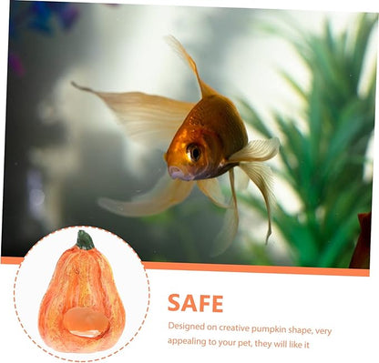 Pumpkin Shaped Aquarium Cave Fish Tank Decor Lovely Garden Landscaping Ornament for Pet Fish Enthusiasts