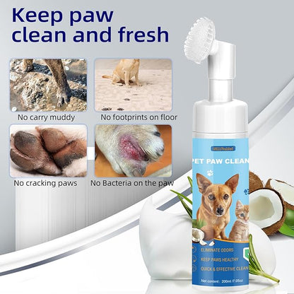 Dog Paw Care Kit,No-Rinse Paw Cleaner for Dogs & Cats,Dog Paw Balm for Heals -Repairs Dry Cracked Paws & Nose with 1 Pet Cleaning Towels,Natural Dog Paw Protector for Pet Foot Washer Care