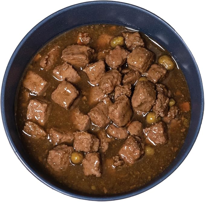 Amazon Basics Wet Dog Food Variety Pack, Country Stew Flavor and Cuts in Gravy with Beef, Made with Natural Ingredients, 13.2oz Cans (Pack of 12)