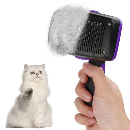 Pet Grooming Brush, The Ultimate Dog Brushes for Shedding Hair, Fur, Comb for Grooming Long Haired & Short Haired Dogs, Cats, Rabbits & More, Shedding and Grooming Tool for Dog and Cat Brush