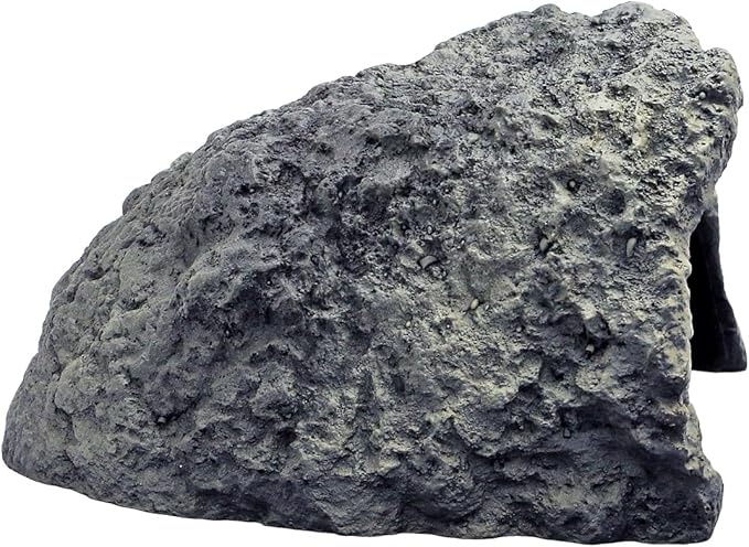 Rock Cave Habitat Hidden for Reptile and Amphibians.Terrarium & Aquarium Decor, Reptile hideout Hide Cave, Perfect for Bearded Dragons,Lizards,Snakes,Turtles,Geckos,Tortoises,Small Animals -Large Size