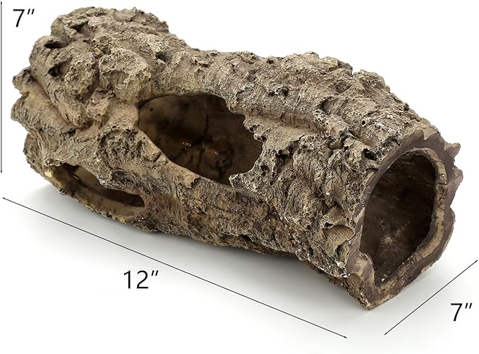 Large Reptile Hide, 12”, Aquarium Decor, Territorial Fish Hideaway, Hideout House, Reptile Decoration