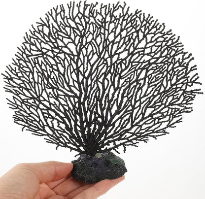 balacoo Aquarium Sea Fan Coral Decorations - Simulation Sea Coral Branch, Artificial for Aquarium Ornament Fish Tank Landscape (7 Inch)