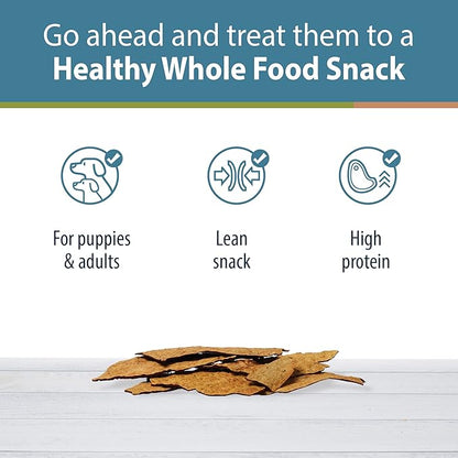 JustFoodForDogs Healthy Dog Treats, Limited-Ingredient, Chicken Apple Bark, Made in The USA, 5 oz