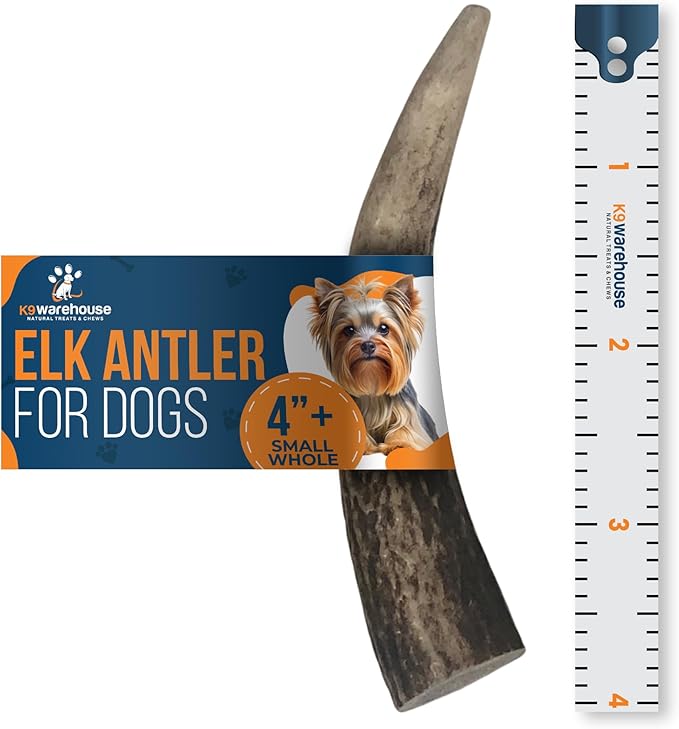 Elk Antlers for Dogs - Dog Antlers for Aggressive Chewers - USA Sourced Elk Antler for Dogs to Promote Oral Health - Long Lasting Antler Chews for Small, Medium, Large & XLarge Dogs