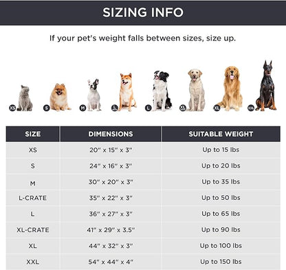 Bedsure Medium Dog Bed for Medium Dogs - Orthopedic Waterproof Dog Beds with Removable Washable Cover, Egg Crate Foam Pet Bed Mat, Suitable for Dogs Up to 50 lbs, Light Blue