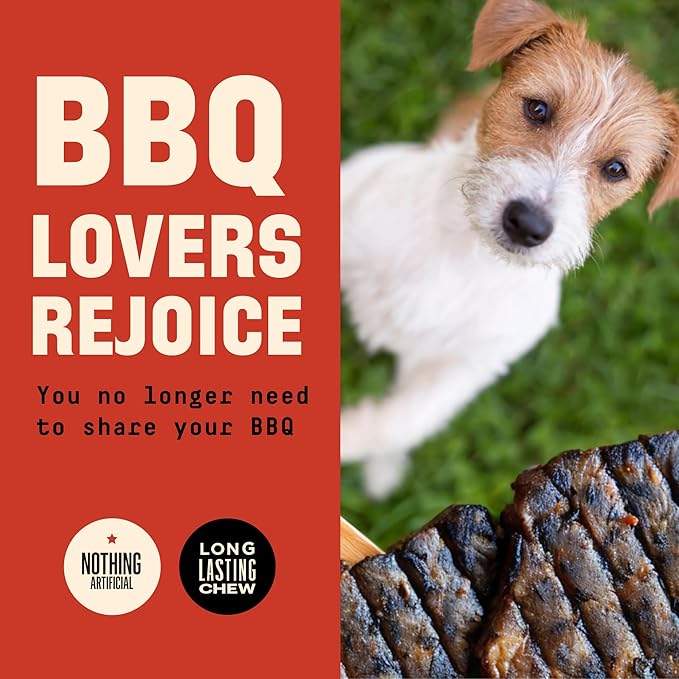 Barkworthies USA Hickory Smoked Beef Trachea 6-inch 3-Pack - Amazing Aroma, Great Taste - Natural Source of Glucosamine & Chondroitin for Hip & Joint Health, High-Protein - Natural Smoked Dog Chews