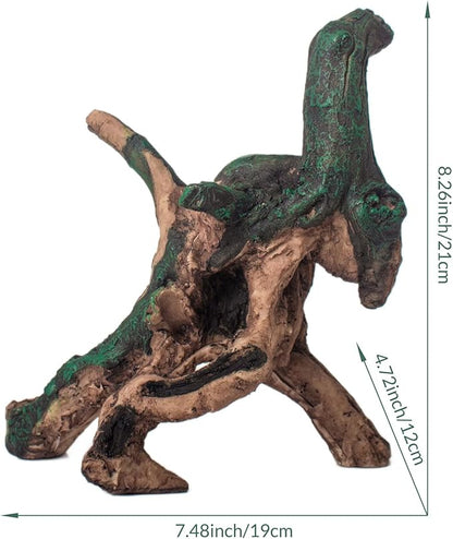 Fish Tank Decorations Aquarium Décor Resin Artificial Tree Trunk Root (G)