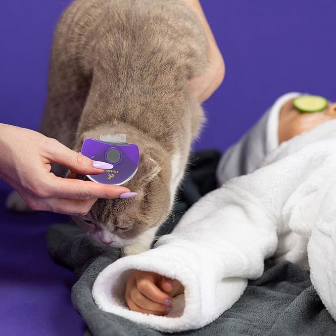 Hertzko Dog Brush 3 in 1 Pet Deshedding, Detangling, and Combing Tool - Removes Loose Undercoat, Mats, and Tangled Hair - Great for Travel! Compact Brush for Dogs, Cats, Horses and Small Animals