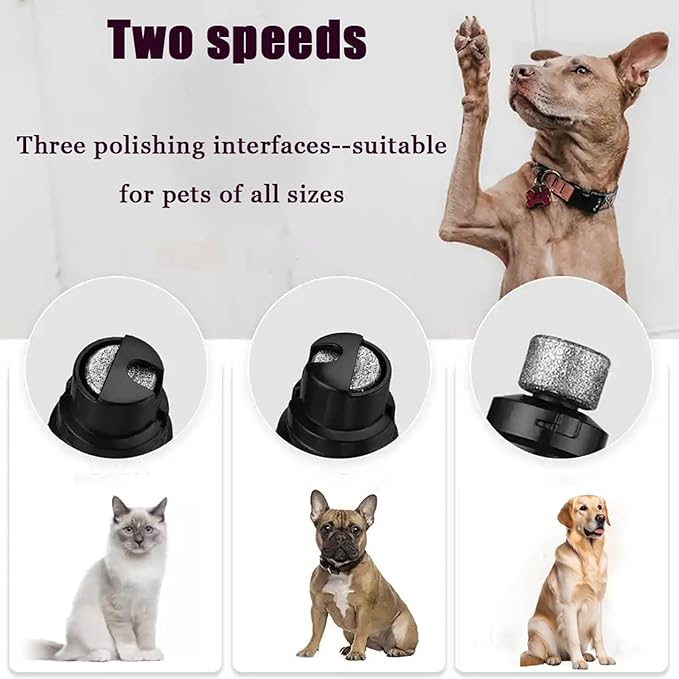 Silent Groom Pro Nail Grinder, Silent Groom Pro Pet Nail Clipper, Dog Nail Grinder, Safe Effective Portable Pet Nail Trimmer for Home Use