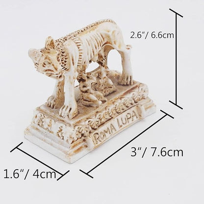 Roman Wolf Fish Tank Decorations Ancient Rome Reptile Turtle Lizard Spider Tanks Terrarium Building Décor Ornament Pet