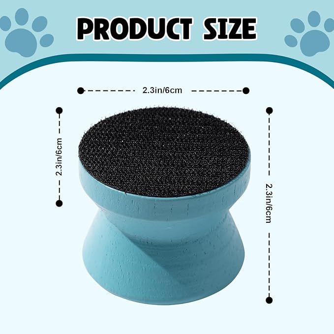 Dog Nail File with 4pcs Replaceable Sandpaper Portable Dog Nail Scratch Board Small Dog Nail File Wood Dog Nail Scratch Pad for Puppy