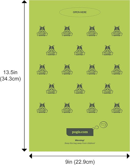 Pogi's Poop n' Wipe Combo - 500 Unscented Dog Poop Bags and 100 Plant-based Grooming Wipes Bundle