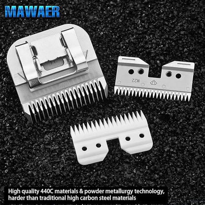 9.5mm Pet Clipper Replacement Blade for A5 Style Detachable Pet Clipper with Ceramic Blades + 440C Stainless Steel fit Most Andis, Oster, Wahl A5 Clippers (3/8 Inch-9.5mm)