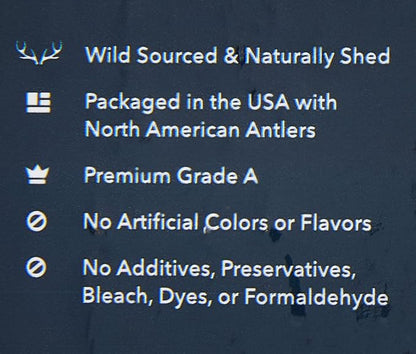 Amazon Brand – Wag Split Elk Antler, Naturally Shed, X-Large (Best for Dogs Over 45 lbs) (Pack of 4)