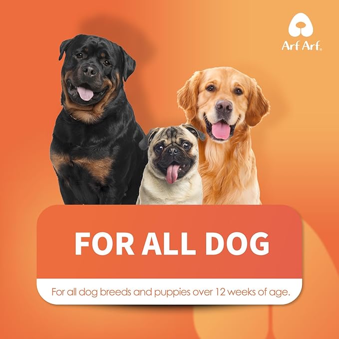 Arf Arf Oatmeal Dog Shampoo & Conditioner Bundle – Anti-Itch, Allergy Relief & Moisturizing Honey Formula | Ideal for Sensitive Skin, Boosts Coat Shine (2 x 16oz)