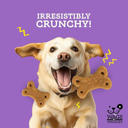 Wags & Wiggles Simmer Down Calming Treats for Dogs, Chicken Flavor, 5.5 oz Resealable Bag | Helps Maintain Relaxation | Functional Treats for Dogs with Lavender and Chamomile