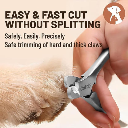 Dog Nail Clippers - All Steel Material, Built-in Spring,Heavy Duty Dog Nail Trimmer Full Metal Razor Sharp Professional for All Dogs Cats with Thick Toena,Dog Nail Trimmers