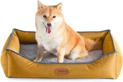 Orthopedic Dog Beds for Medium Large Dogs, Durable Egg Crate Foam Sofa Dog Bed wit Washable Removable Cover,Waterproof Lining and Nonskid Bottom,Pet Bed for Small Dogs