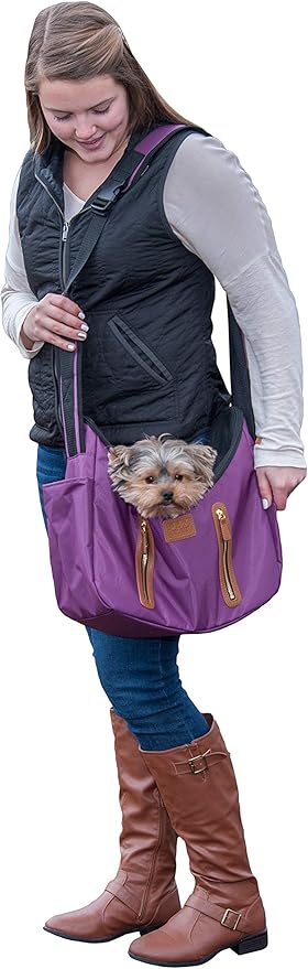 Pet Gear Tote/Sling Carrier for Cats/Dogs, Storage Pocket, Removable Washable Liner, Zippered Top and Mesh Windows, 2 Models, 6 Colors