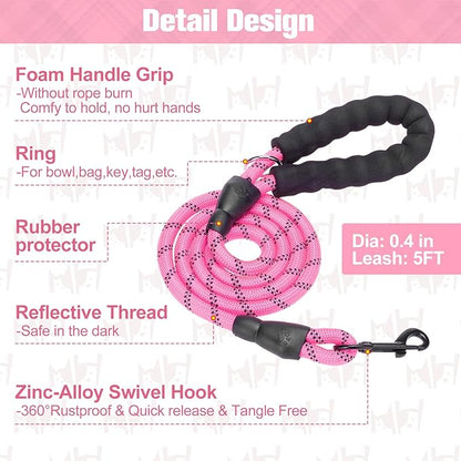 BEAUTYZOO Small Dog Harness and Leash Set,Step in No Chock No Pull Soft Mesh Dog Harnesses Reflective for Extra-Small/Small Medium Puppy Dogs and Cats, Plaid Dog Vest Harness for XS S Pets, Pink M