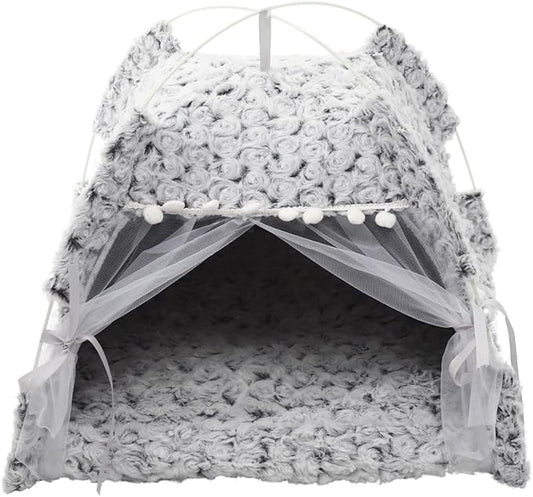 POPETPOP Small Kennel House Pet Tent Cat Nest Pet Bed Dog House Indoor Dog Kennel Indoor Pet Teepee Washable Dog Bed Cat Rest Tent Cat Tent Kitten Puppy House Dog Tent Decorate Cloth