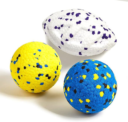 Dog Balls Upgraded Durable Tennis Ball, 5.3''Dog Toys Tennis Balls for Aggressive Chewers, More Biting-Proof Atom Teething Balls Dog Chew Toys for Large Medium Small Dog and Puppies, 3 Pack